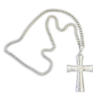 Collier croix argent