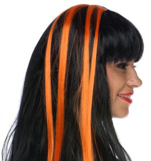 Paire d'extensions cheveux orange
