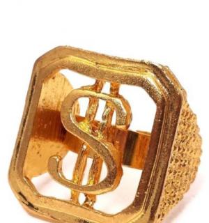 Bague dollar carrée