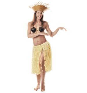 Jupe hawai 60 cm raphia naturel