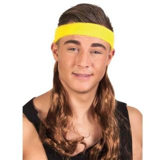 Bandeau de tête avec cheveux châtains