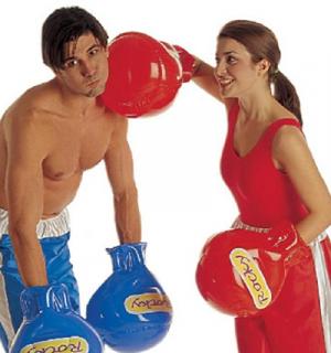 Paire de gants de boxe gonflable