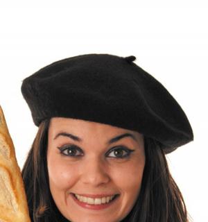 Beret basque noir en laine