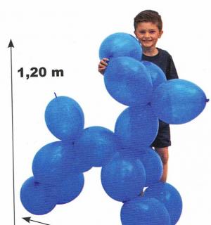 patapouf le chien en ballons 120x105cm