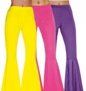 Pantalon disco femme jaune taille S