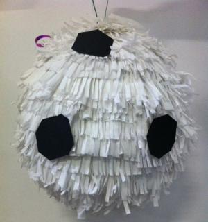 Pinata Ballon de foot fabrication artisanale
