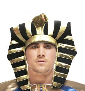 Coiffe Pharaon égyptien noire