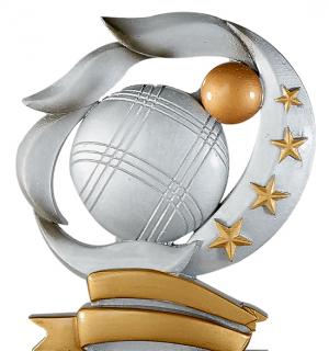 Trophée en résine 15cm pétanque