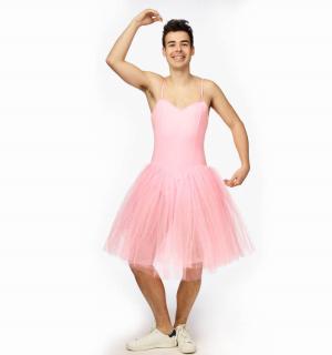 Danseuse homme rose taille M/L