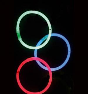 3 bracelets lumineux fluo