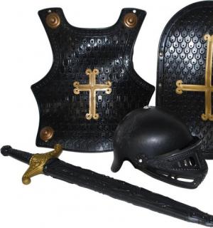 Set chevalier enfant noir