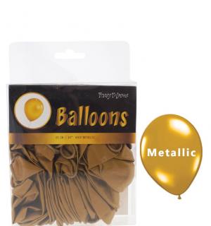40 ballons métallisés or