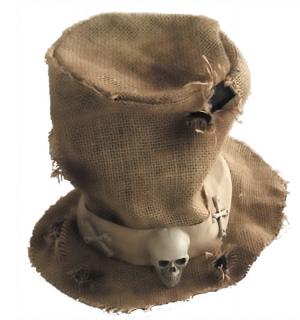 Chapeau épouvantail en jute