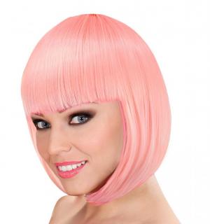 Perruque Cabaret rose qualité pro