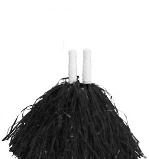 Paire de petits pompons noir