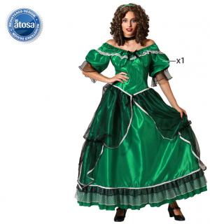 Dame du Sud robe verte taille XS/S