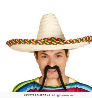 Sombrero mexicain naturel 50/55 cm