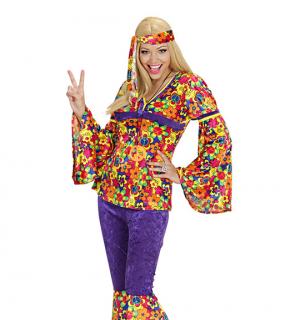 Hippie femme à fleurs taille L