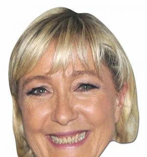 Masque carton Marine Le Pen