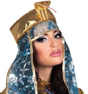 Coiffe Egyptienne Bleue