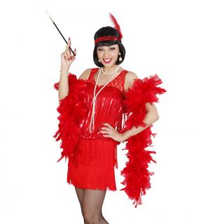Robe Charleston rouge années 20 taille XL