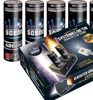 Pack complet système de tir 2 bases + 5 jets de scène 2m 25s