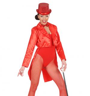 Frac femme satiné rouge taille M