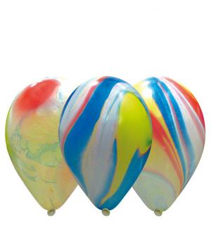 10 Ballons marbrés