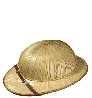 Chapeau colonial en bambou