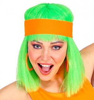 Bandeau élastique fluo pour cheveux orange