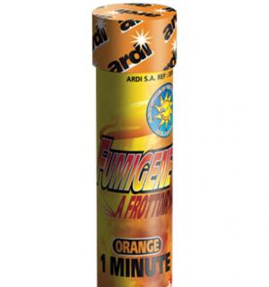 Fumigène à frottoir orange 1mn