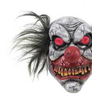 Demi masque clown fou