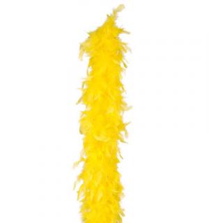 Boa en plumes 1.80m 45-50g jaune fluo