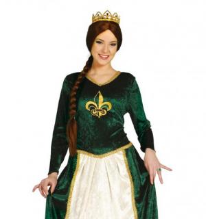 Robe médiévale verte velours taille M/L