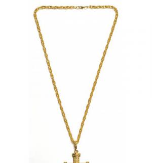 Collier croix or