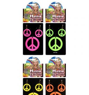 Set hippie fluo vert