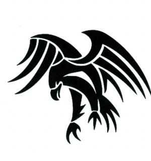 Tatouage temporaire aigle tribal