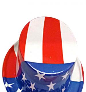 Haut de forme oncle sam USA pvc
