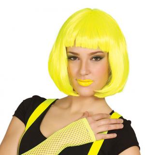 Mitaines longues fluo jaune résille