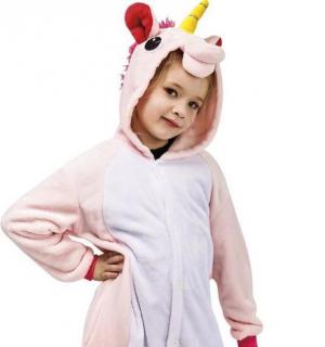 Combinaison licorne rose 8/10 ans