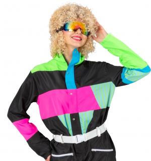 Combinaison de ski fluo années 80 taille M/L