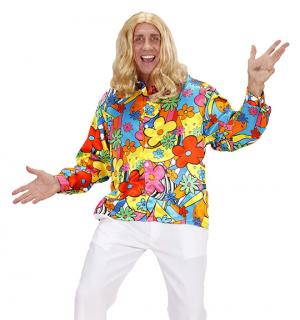Chemise hippie homme à fleur Taille L