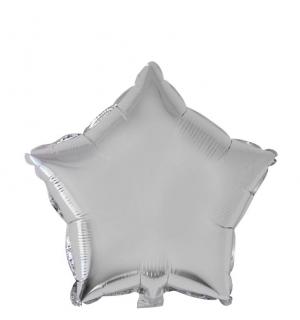 Ballon mylar étoile 45cm argent