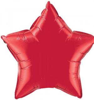 Ballon mylar étoile 45cm rouge