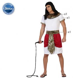 Egyptien blanc, or et rouge taille XL