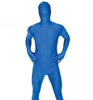 Seconde peau morphsuit bleu taille XL