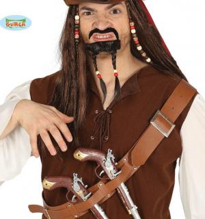 Ceinture bandoulière pirate avec pistolets