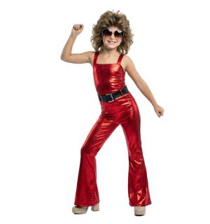 Disco show girl rouge ensemble fille taille 3/4 ans