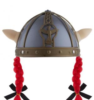 Casque gaulois avec tresses