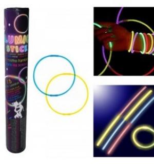 15 bracelets lumineux fluo